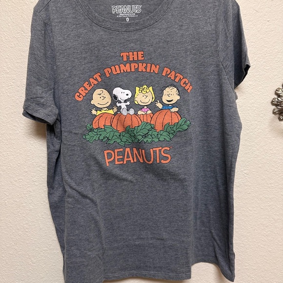 Peanuts Heather Gray Cotton Blend Tee - Picture 2 of 3